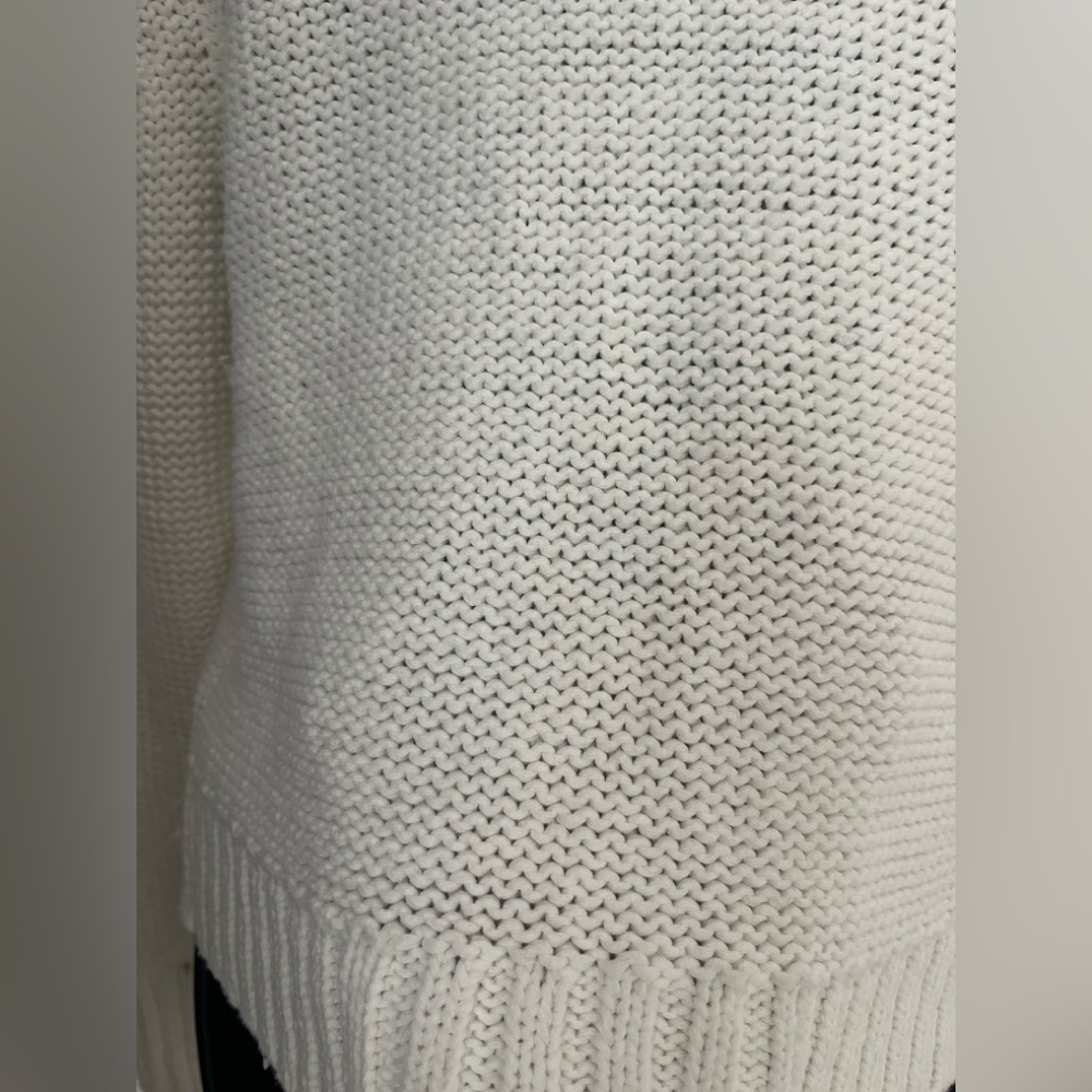 White + Warren Classic Cream white Crew Neck Sweater size Small - Picture 14 of 14